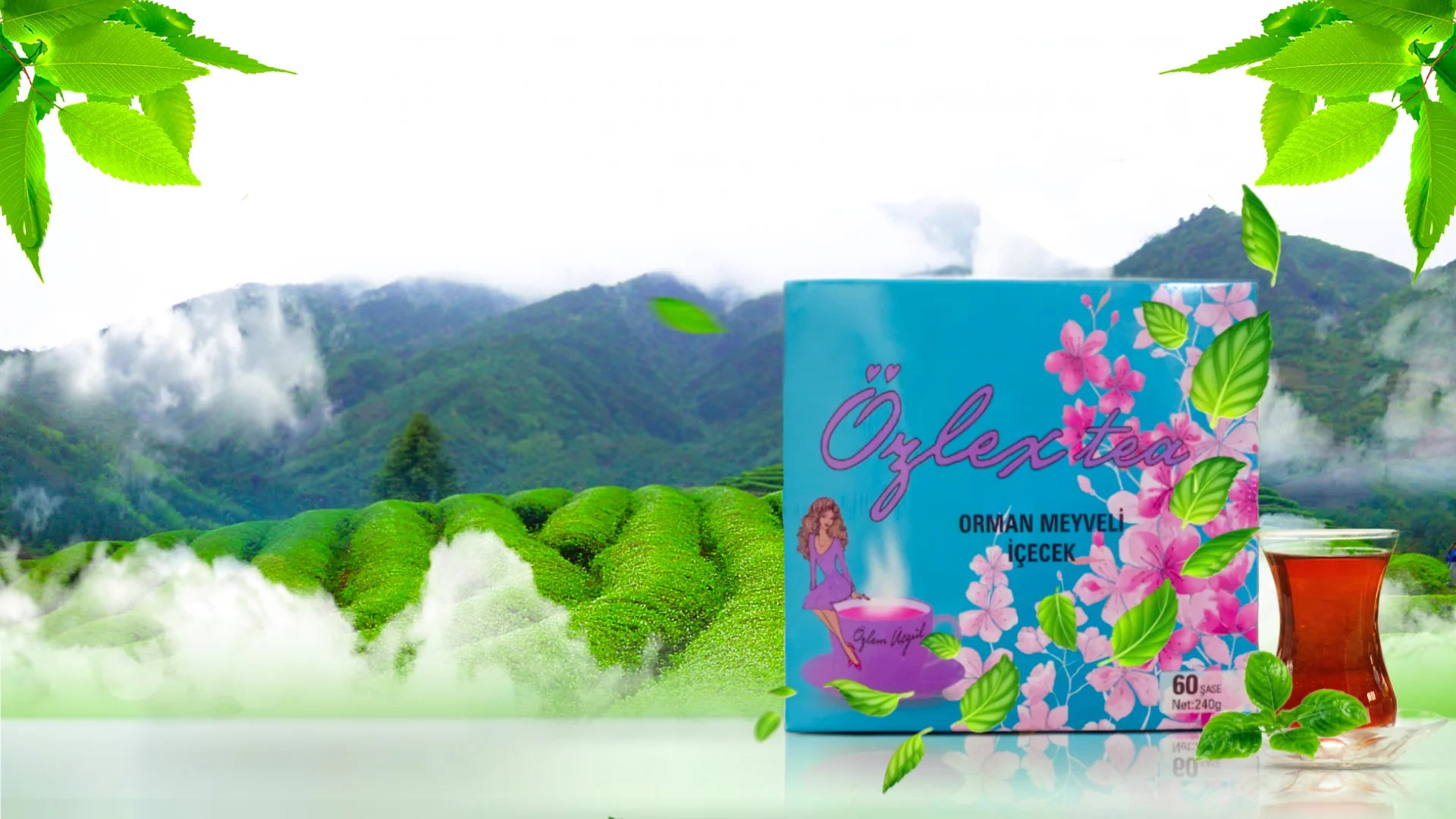 Ozlex Tea UK slimming tea with forest fruit blend